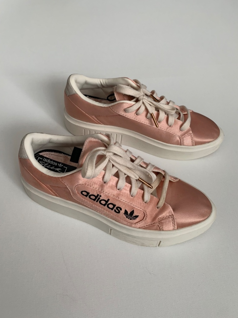 Adidas Women's Sneaker Sleek Super Pink Platform Shoes size 7.5 or UK6